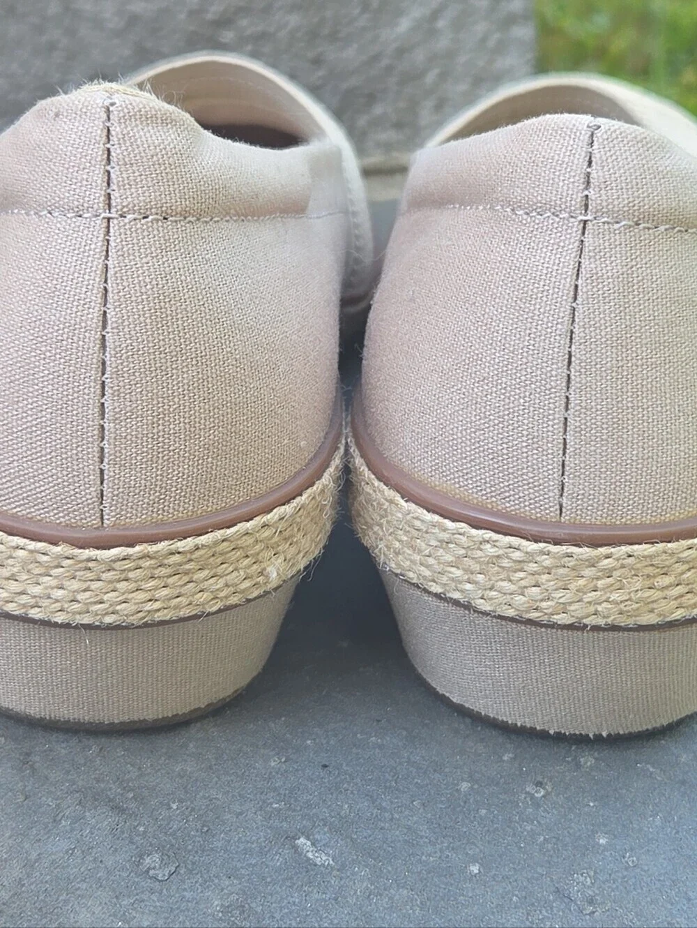 Grasshoppers Blaise Wedge slip-on loafers Stone Size 7.5W